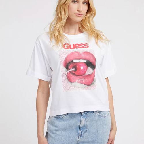 Guess Γυναικεία κοντομάνικη μπλούζα Cherry Tee